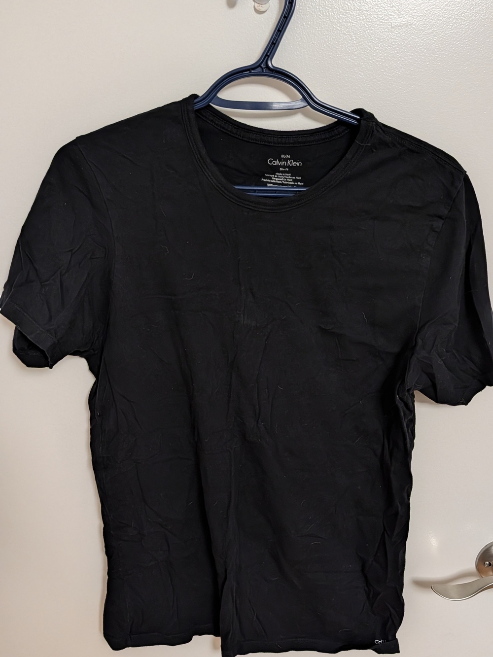 Calvin Klein Black Slim Fit T-Shirt - Men's Medium